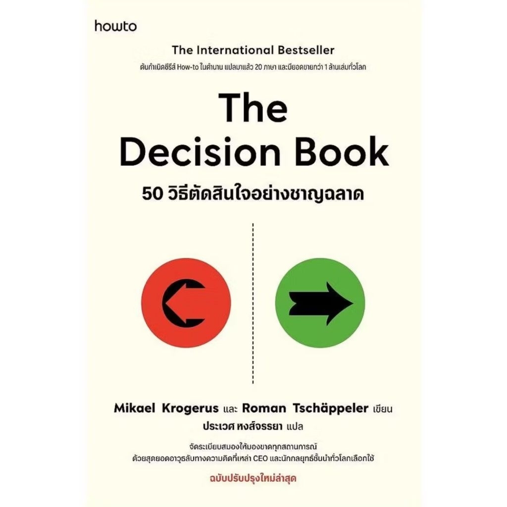 The Decision Book 50 วิธีตัดสินใจอย่างชาญฉลาดผู้แต่ง : Mikael Krogerus และ Roman Tschappeler
สำนักพิมพ์: อมรินทร์How to