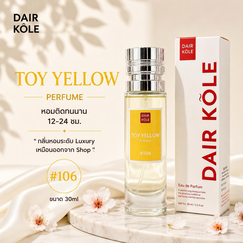 ❤️กลิ่นShopแท้❤️น้ำหอมDAIR KOLE #106 ทอย Toy2 ติดทน12-24ชม. #น้ำหอมผู้หญิง #น้ำหอม #ติดทนนาน #น้ำหอมติดทน #DKPEFUME #DK