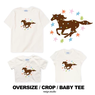 resign studio - Oversize/Crop/Babytee ลาย Lucky spot