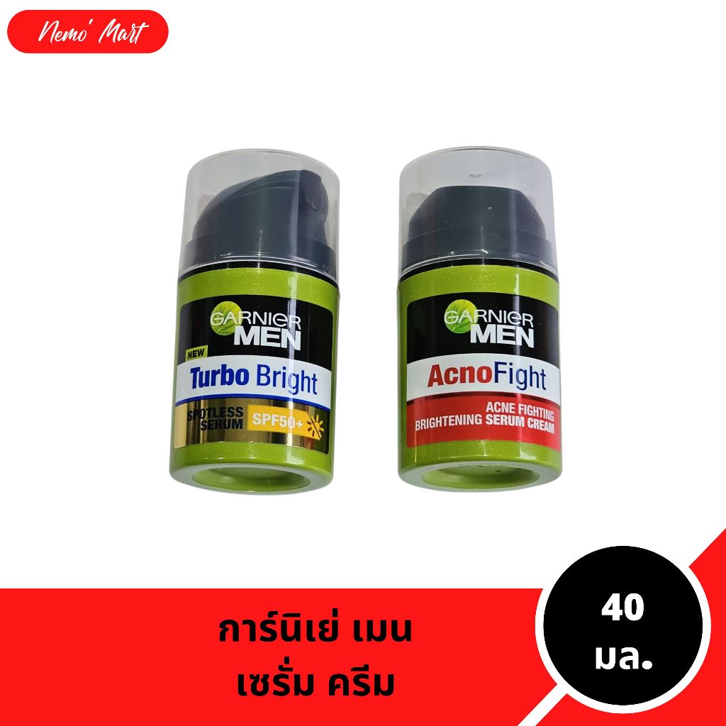 การ์นิเย่ เมน เซรั่มบำรุงผิวสำหรับผู้ชาย ปริมาณ 40 มล. มีให้เลือก 2 สูตร