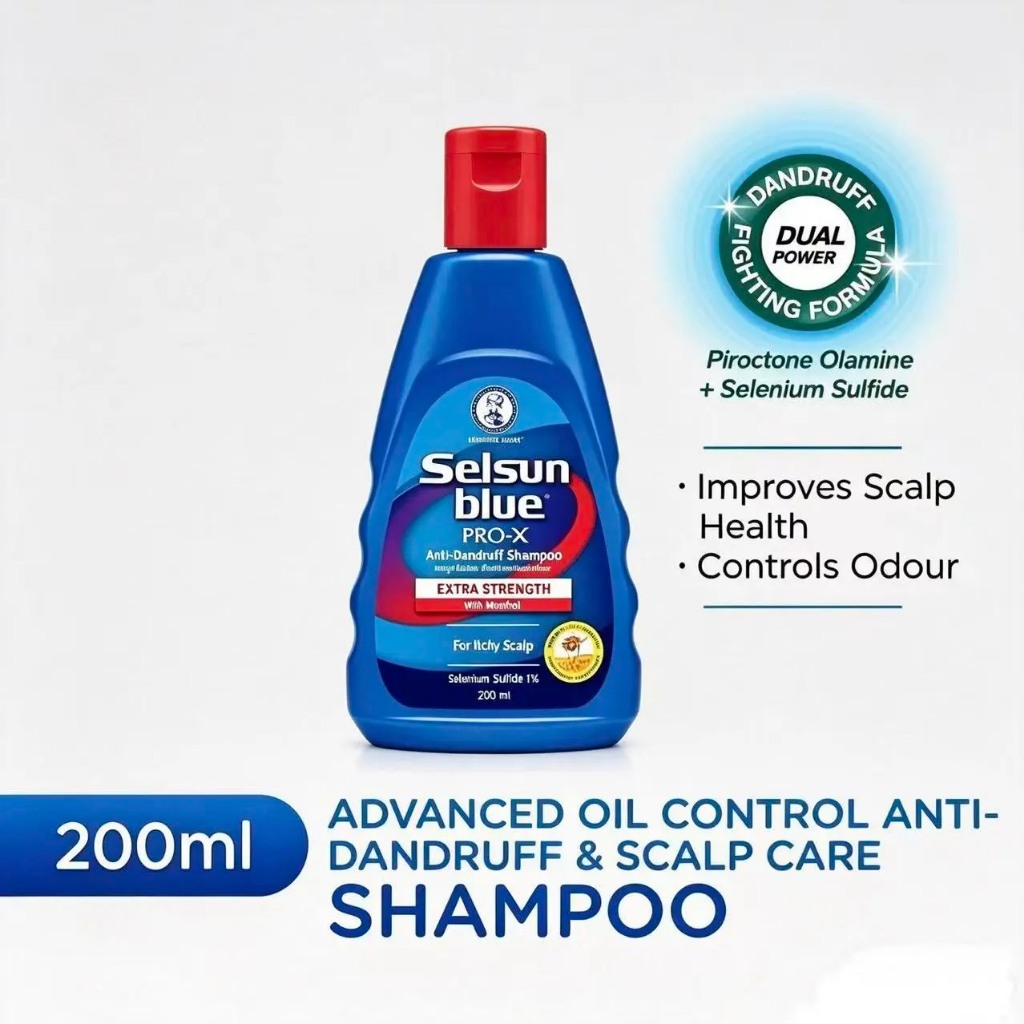 ￼Selsun Blue Anti-Dandruff Shampoo 200ml เซลซั่น บลู แชมพูขจัดรังแค ดูแลปัญหาหนังศีรษะ