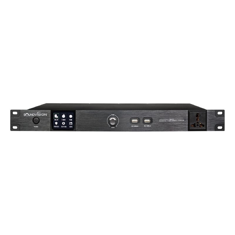 SOUNDVISION SE-812 เครื่องจัดลำดับการจ่ายไฟอัตโนมัติ 8 แชนแนล