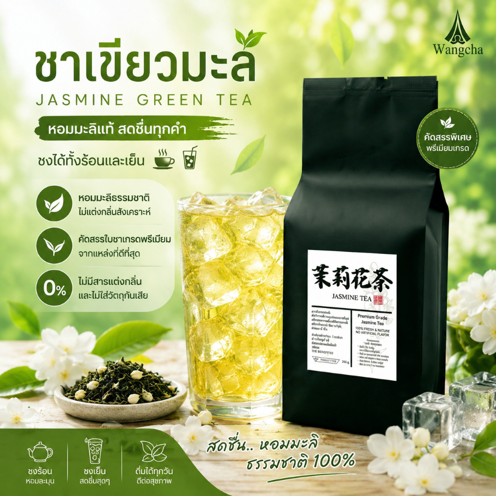 ชามะลิ เกรดพรีเมี่ยม 200 กรัม