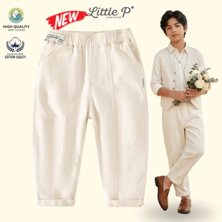 🌟🇹🇭 ส่งด่วน🌟 ใหม่ กางเกงขายาวเด็กชาย กางเกงเด็ก ผ้า Cotton นุ่ม สบาย เข้ากับทุกสี อายุ 7-10 ปี