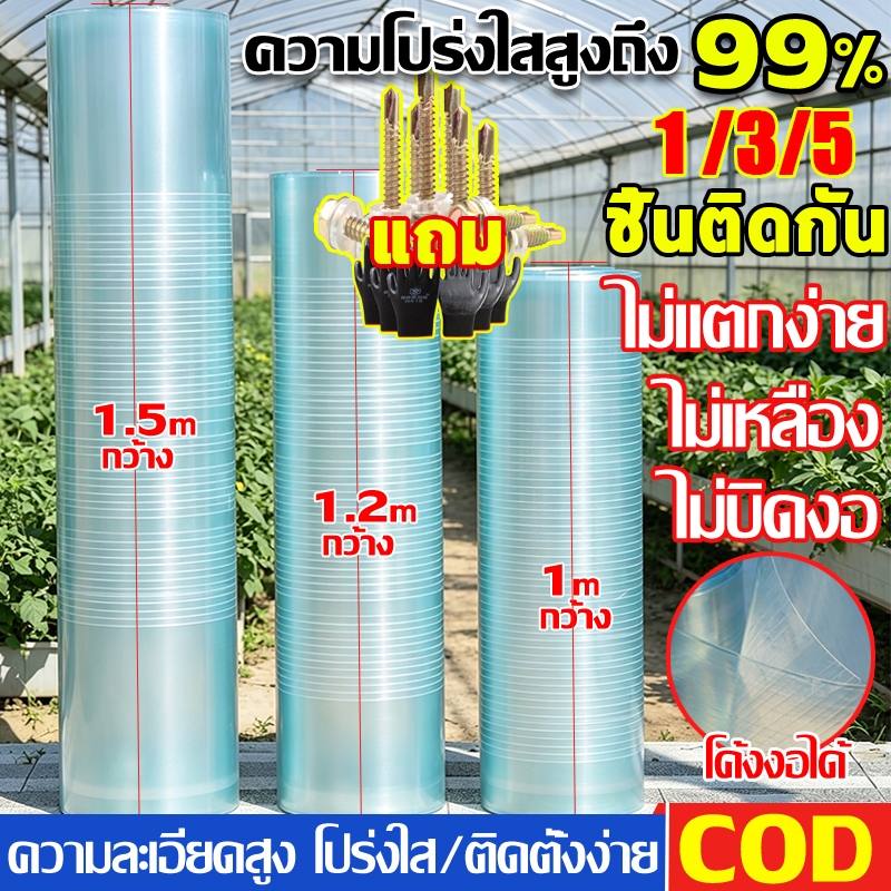 ✨อัพเกรดและหนาขึ้น✨FRP แผ่นหลังคา 5 เมตร แผ่นหลังคาใสๆ กันแดด กันน้ำ โปร่งแสง อย่างหนา ทนแดด กระเบื้องหลังคา ผ้าใบกันน้ำ