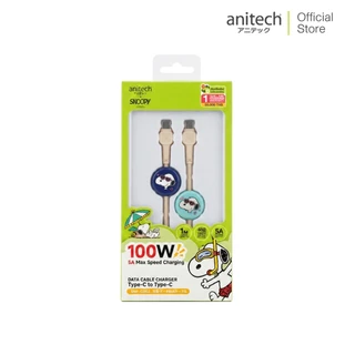 Anitech X Snoopy4 สายชาร์จโทรศัพท์ C to C รุ่น SNP-C002 สายยาว 1 เมตร ความเร็วในการสายชาร์จไฟ100W