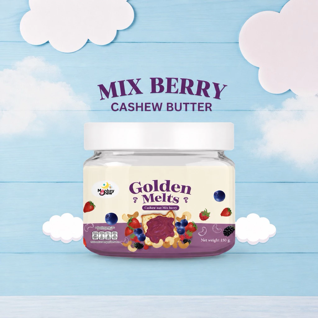 goldenmelts เนยถั่วรสมิกซ์เบอร์รี่ หอม หวานอมเปรี้ยว