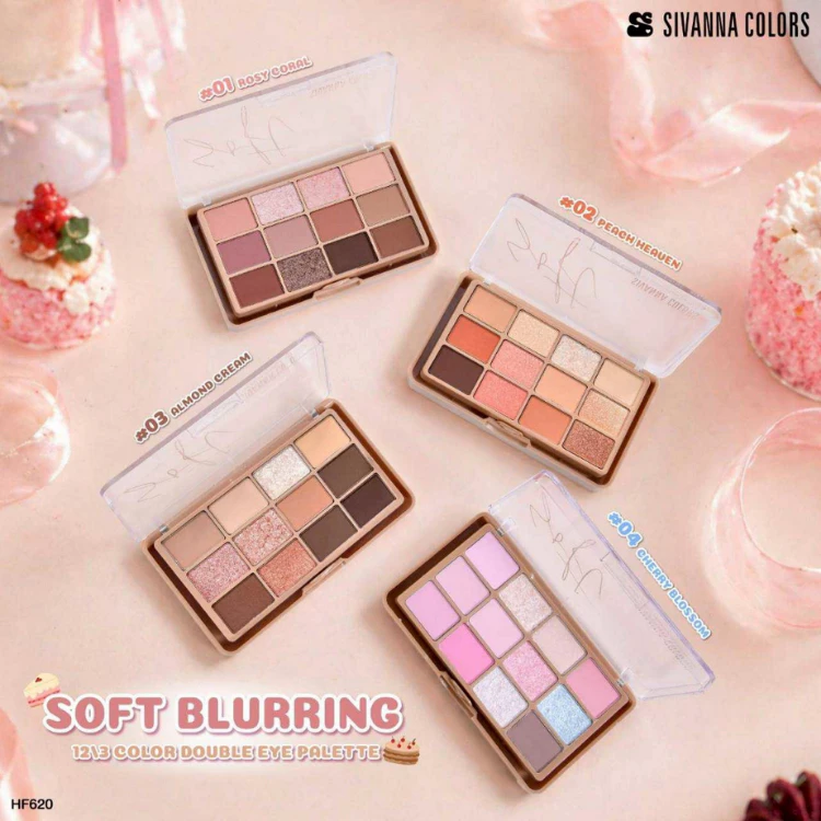 SIVANNA COLORS HF620 Double Eye Palette อายแชโดว์+บลัชออน thumbnail 4