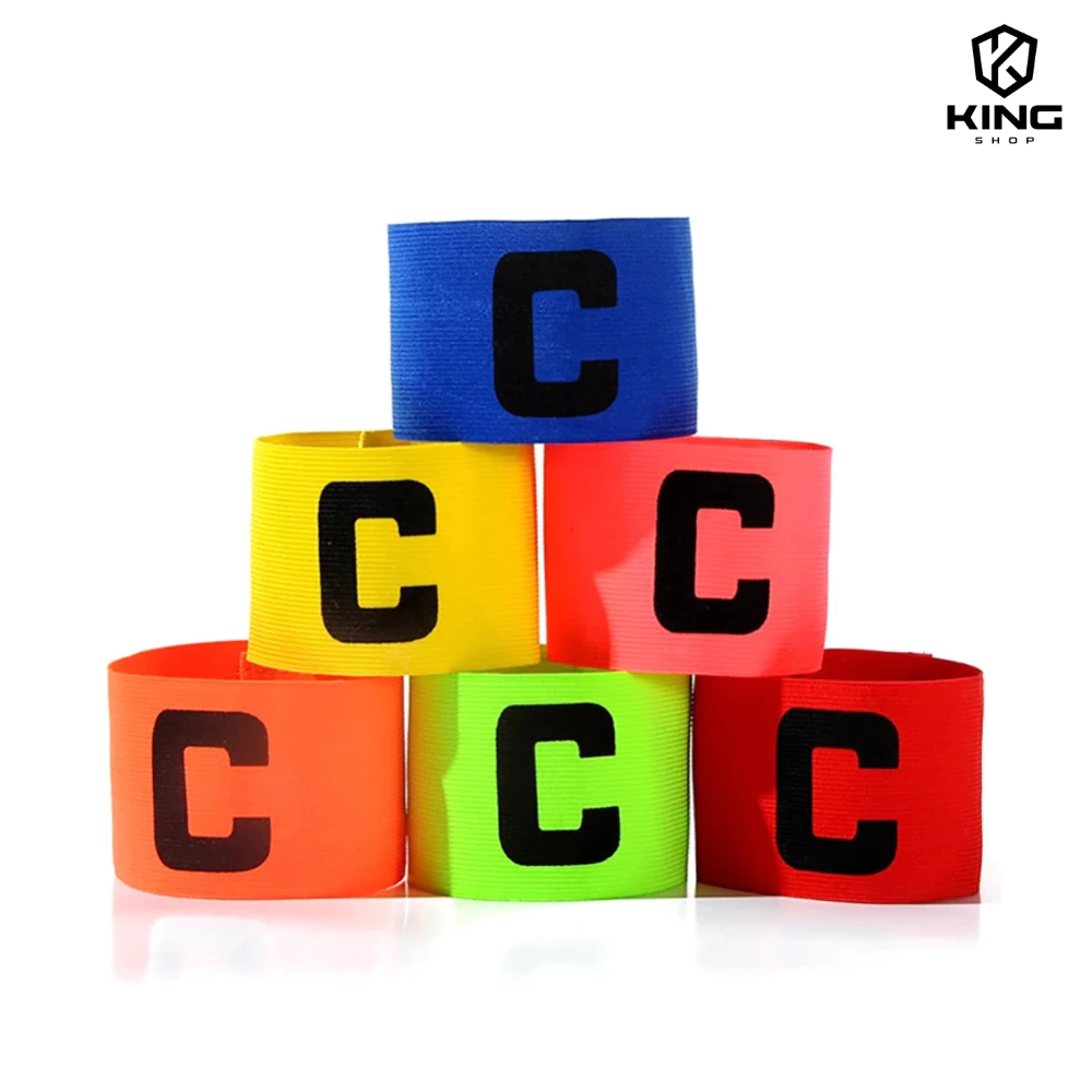 ปลอกแขนกัปตัน ตัวC สวยงาม กัปตันทีม มีให้เลือก6สี ออกกำลังกาย สำหรับกีฬา ระบายอากาศดี หัวหน้าทีม