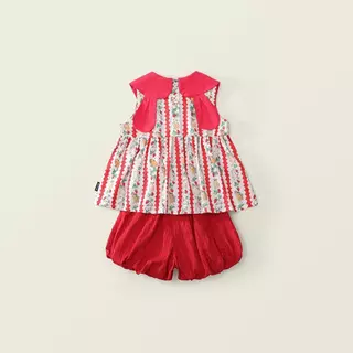 Hania Kids พร้อมส่ง ชุดเซ็ตเสื้อ+กางเกง ลายกระต่ายสตอเบอร์รี่ สไตล์เกาหลี ชุดเซ็ตสำหรับเด็กผู้หญิง K5125694