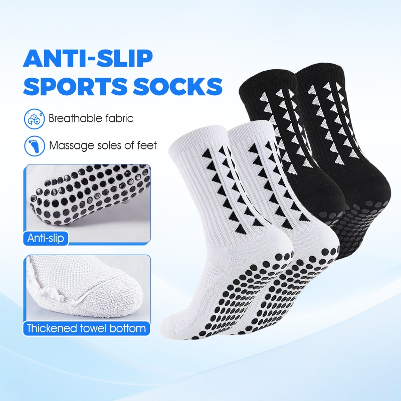 ถุงเท้าฟุตบอล ถุงเท้ากันลื่นFootball socksหนานุ่ม สำหรับกีฬา ออกกำลังกาย