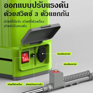 เครื่องพ่นยาไฟฟ้า 20ลิตร ปรับแรงดันได้3ระดับ หัวฉีดหลายรุ่น ใช้พ่นยาพืชและฆ่าเชื้อทั่วไป