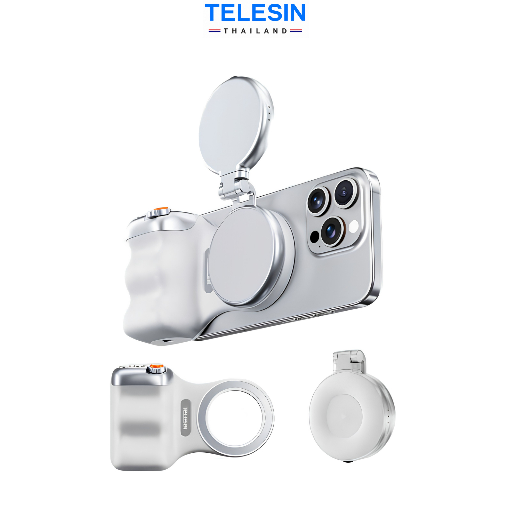TELESIN MagSafe Bluetooth Smartphone Grip ที่จับโทรศัพท์ รีโมทบลูทูธ ถ่ายภาพ ไลฟ์สด