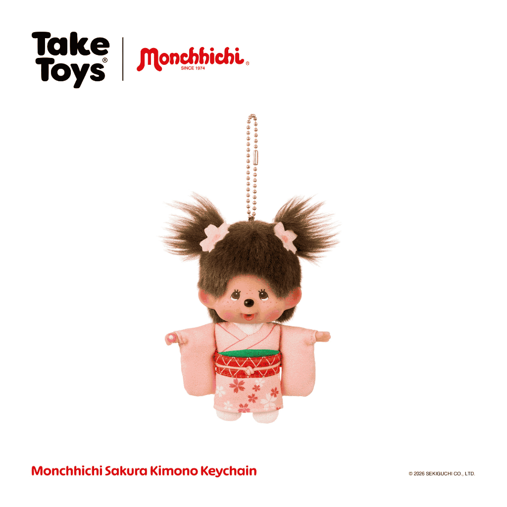 Monchhichi Sakura Kimono Keychain - พวงกุญแจ