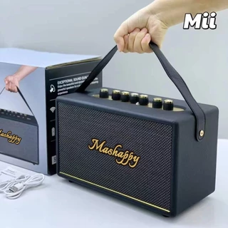 Mashappy(ปรับเบสได้) Bluetooth speaker wirelessรุ่นอัพเกรด ลำโพงบลูทูธ รุ่นMii 20Wลำโพงพกพา เสียงนุ่ม เบสแน่น ดีไซส์สวย