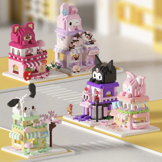 ตัวต่อไมโครบล็อก การ์ตูน micro block ร้านค้า ดอกไม้ เค้ก ไอสครีม