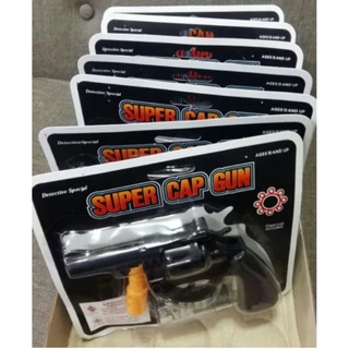 ของเล่นเด็ก รุ่นกระบอกสีดำ8นัด พลาสติก สำหรับเด็กเล่นกลางแจ้ง