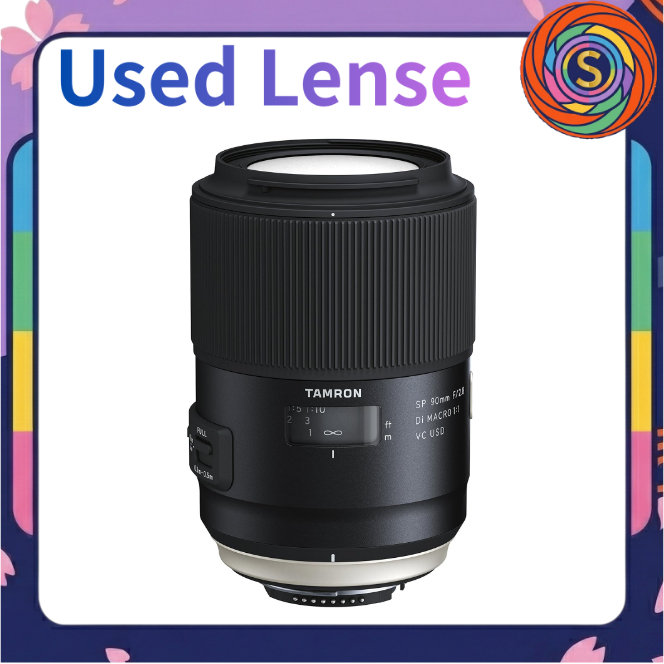 【Secondhand】Tamron SP 90mm F2.8 Di MACRO 1:1 VC USD F017 Macro Prime Lens Nikon F-mount Full Frame u