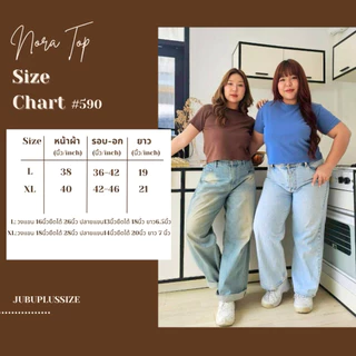 ส่งทันที!🛵 เสื้อครอปคอกลม Baby Tee สไตล์มินิมอล สาวพลัสไซส์ ผ้ายูนิโคล อก36-46นิ้ว #590
