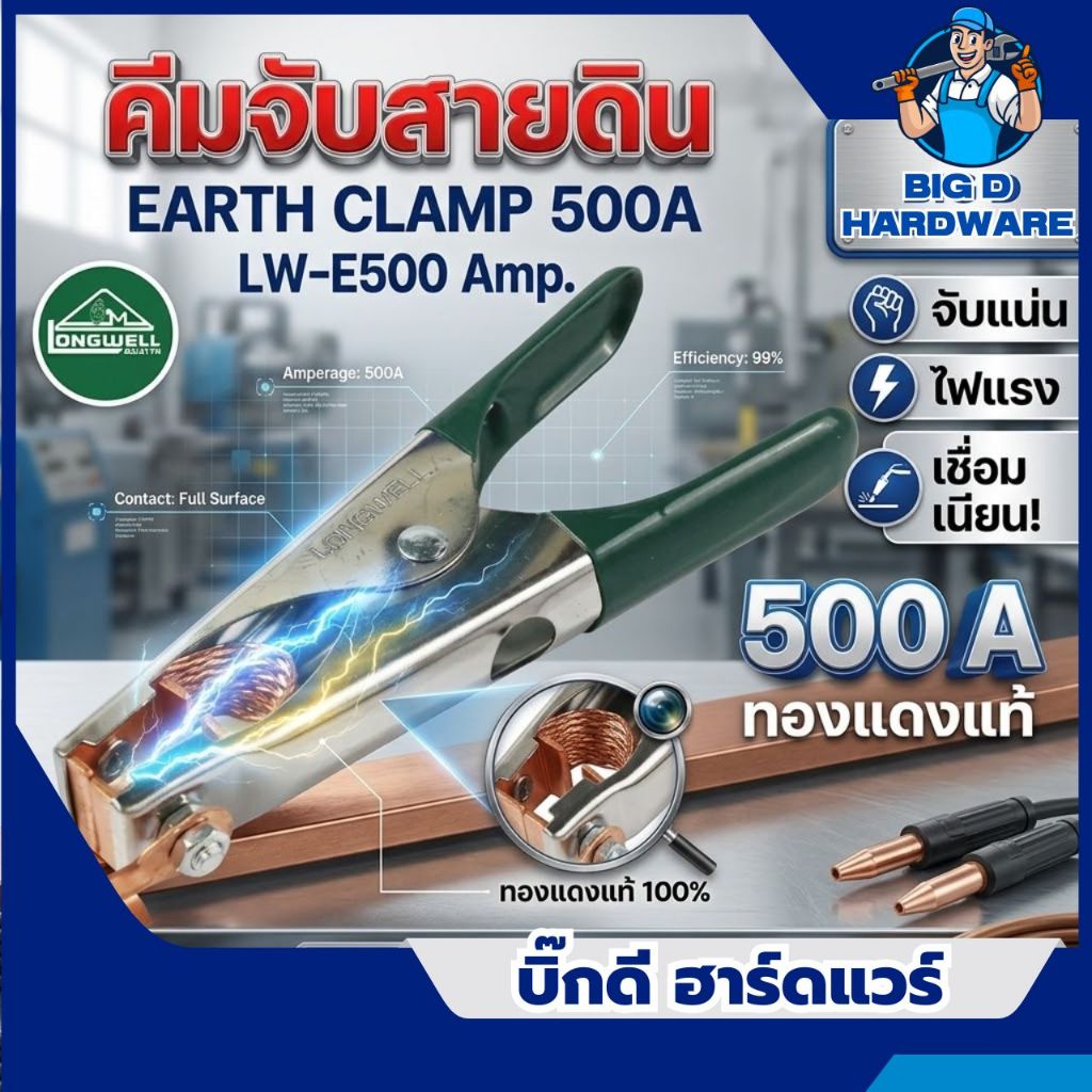 คีมจับสายดิน Earth Clamp 500A LW-E500 Amp
