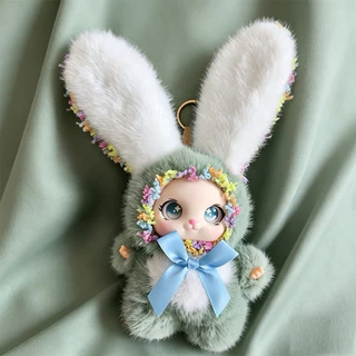 🇹🇭Cute Bunny ตุ๊กตาพวงกุญแจน้องกระต่าย 7 สี น่ารักนุ่มพิเศษ พร้อมห่วงจับ สำหรับเด็ก 7 ปีขึ้นไป