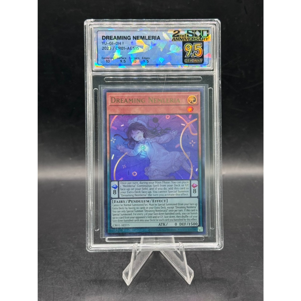 Dreaming Nemleria (CR01-AES15) - Yu-Gi-Oh! - Graded SQC 9.5 Gem Mint