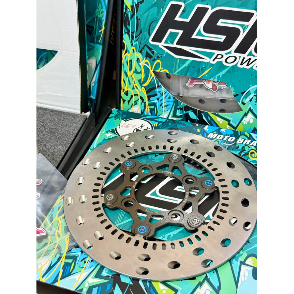 จาน HSM ตรงรุ่น Giorno ABS ขนาด 220 มิล วัสดุ AL7075 (ตัวใหม่ หมุดฝัง)
