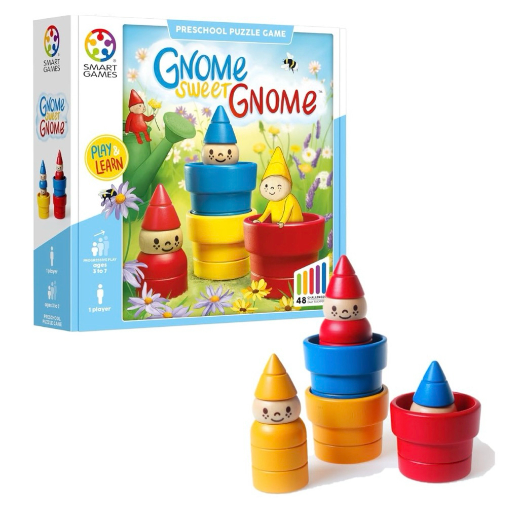พร้อมส่ง📍SmartGames - Gnome Sweet Gnome เกมปริศนาสำหรับเด็กอายุ 3 ขวบขึ้นไป