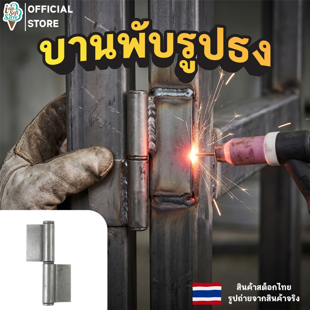 บานพับประตู บู๊ทประตู บู๊ทประตูเหล็กมีปีก เหล็กหนา ทนทานรับน้ำหนักได้ดี สามารถถอดเชื่อมได้