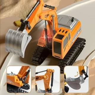 YUNLEOTOY รถขุดบังคับ2.4g รถแม็คโครบังคับ รถบังคับวิทยุ รถดั้มบังคับ ของเล่นเด็กผู้ชาย
