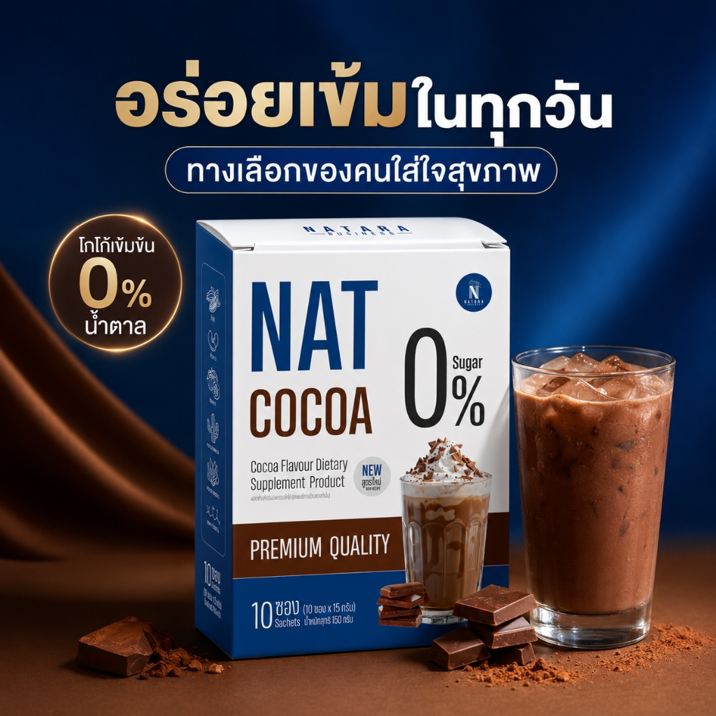 โกโก้สูตรใหม่ ผงโกโก้ชงดื่ม หอมเข้ม ดื่มง่าย