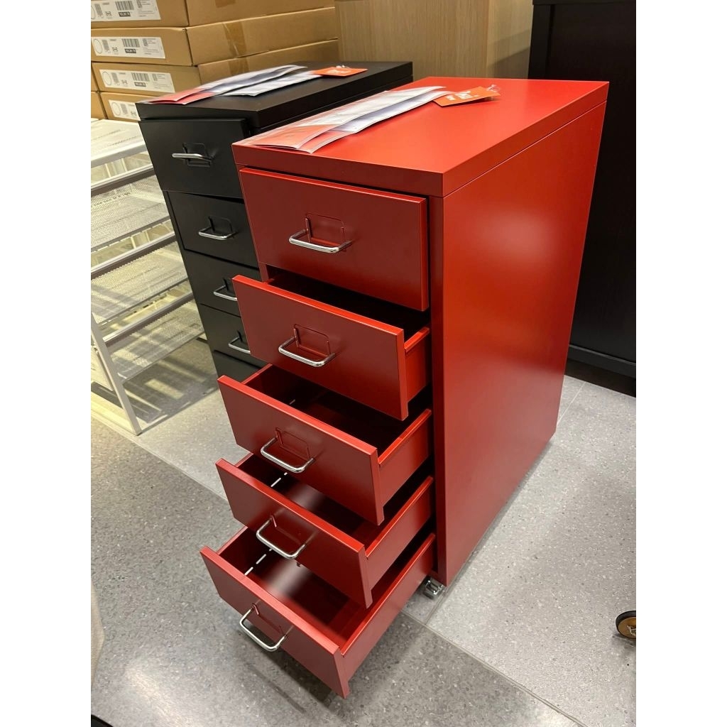 IKEAshopping IKEA helmer แท้ หนาทน ตู้ลิ้นชัก ล้อเลื่อน ตู้เหล็ก