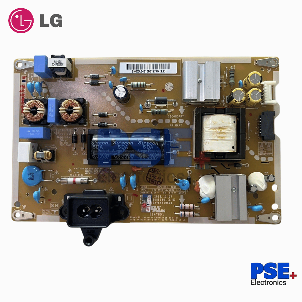 P0016 บอร์ดพาวเวอร์ซัพพลายทีวี LG พาร์ท EAY64310501 (ของแท้/ไม่ประกัน)