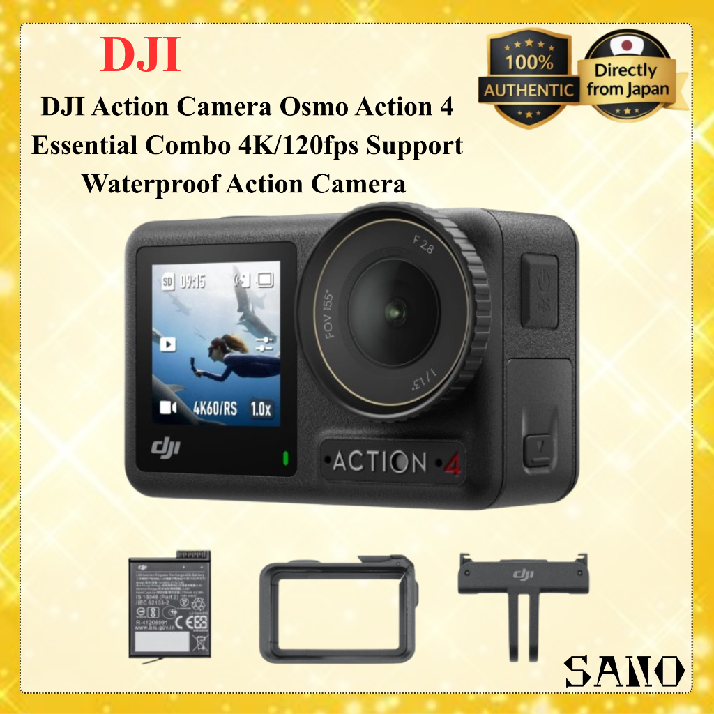 DJI Osmo Action 4 4K Action Camera 120FPS Waterproof HorizonSteady Ultra Wide Vlog Travel Sports
