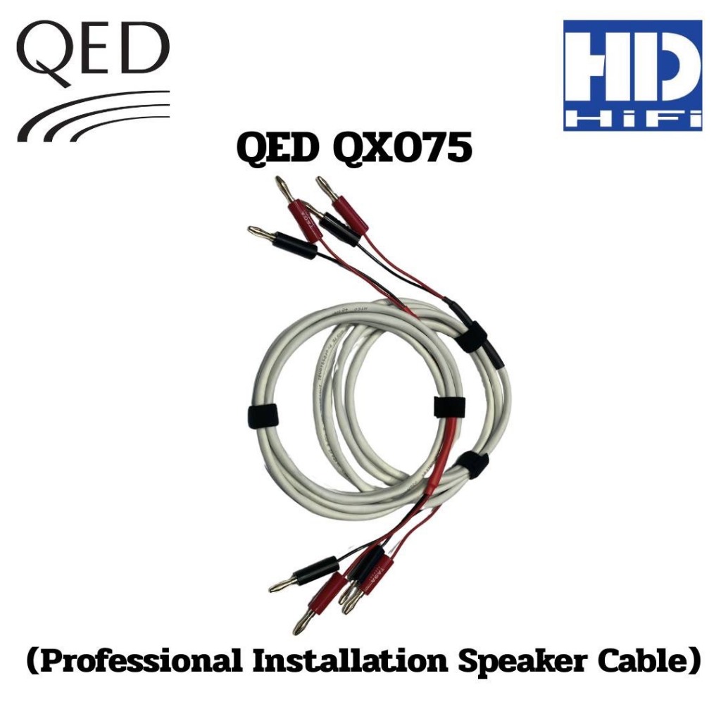 QED QX075 สายลำโพงแบ่งตัดพร้อมเข้าหัว Taga Harmony TCB001 (ราคาต่อคู่)