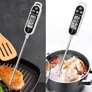 TP300 เครื่องวัดอุณหภูมิอาหารแบบจุ่ม ที่วัดอุณหภูมิของเหลว เทอร์โมมิเตอร์ ที่วัดดิจิตอลแบบเสียบ