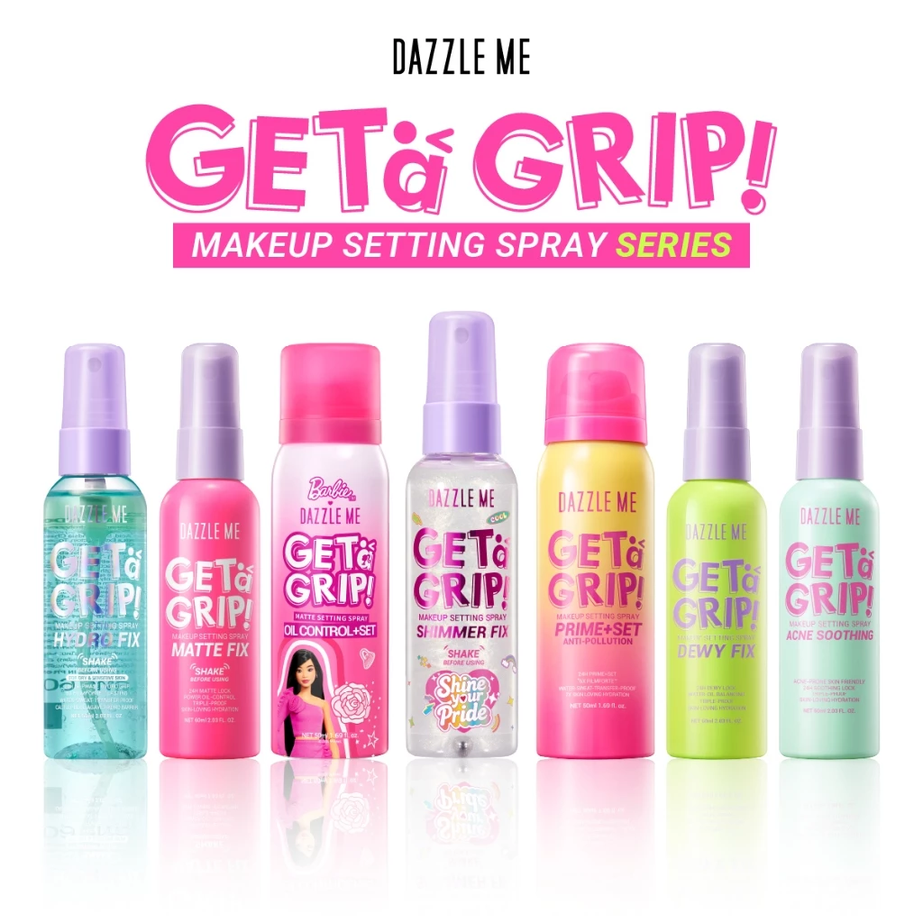 DAZZLE ME Get a Grip! Makeup Setting Spray สเปรย์ล็อคเมคอัพ คุมมัน เมคอัพติดทนไม่หลุดระหว่างวัน กันน้ำ thumbnail 4