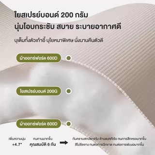 Free Hikeเก้าอี้แคมป์ปิ้งขนาดใหญ่แบบพับได้ เก้าอี้โซฟา เก้าอี้กลางแจ้ง โครงอะลูมิเนียมอัลลอยหนาพิเศษ แข็งแรงทนทาน พร้อมถ