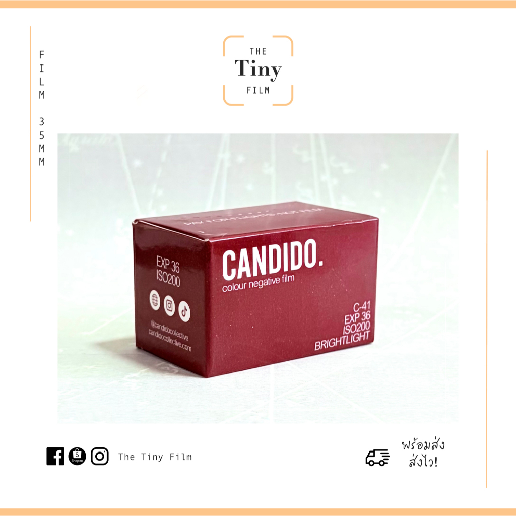 [พร้อมส่ง!] ❤️ ฟิล์มสี สดใหม่ Candido 200 36 exp.