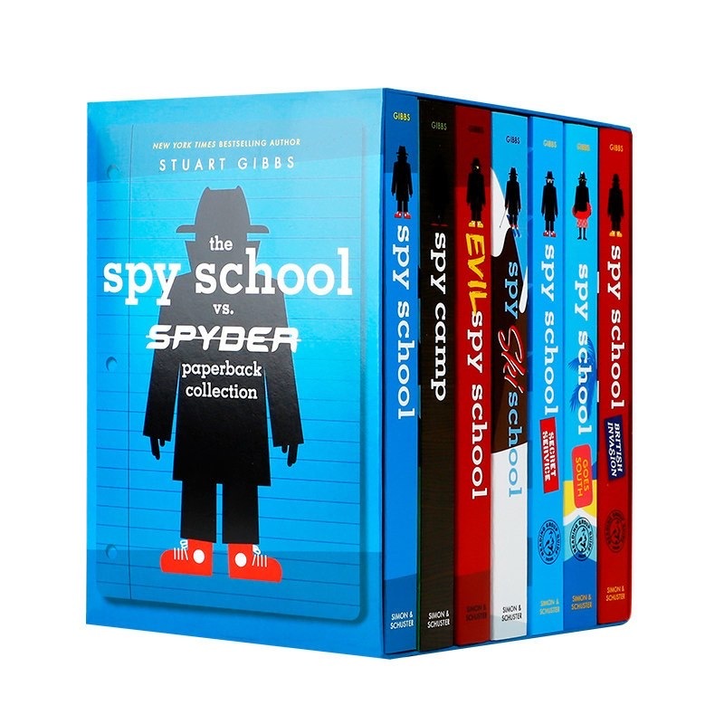 Spy School 7เล่ม BoxSet หนังสือภาษาอังกฤษเด็กแนวสายลับ  English Spy Adventure Kids Book Set