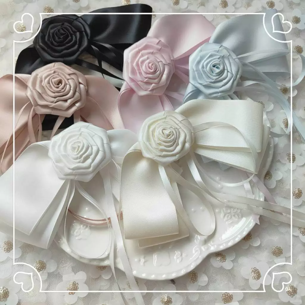 A Dream (11สี🎀)กิ๊บสปริงโบว์ริบบิ้นซาติน2หน้า ทรงกุหลาบสวยหวาน กิ๊บไซร์8เซ็น(พร้อมส่ง🌷)