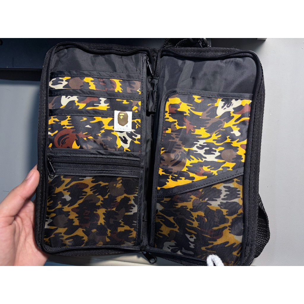 ไปใช้โค้ดลดเพิ่มน้ากระเป๋า BAPE Leopard Camo Passport Multi Pouch 2010 Spring Japanese Magazine Limi