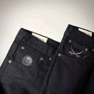 HIMACHI DENIM ดำซุปเปอร์แบล็ค กระบอกเล็ก