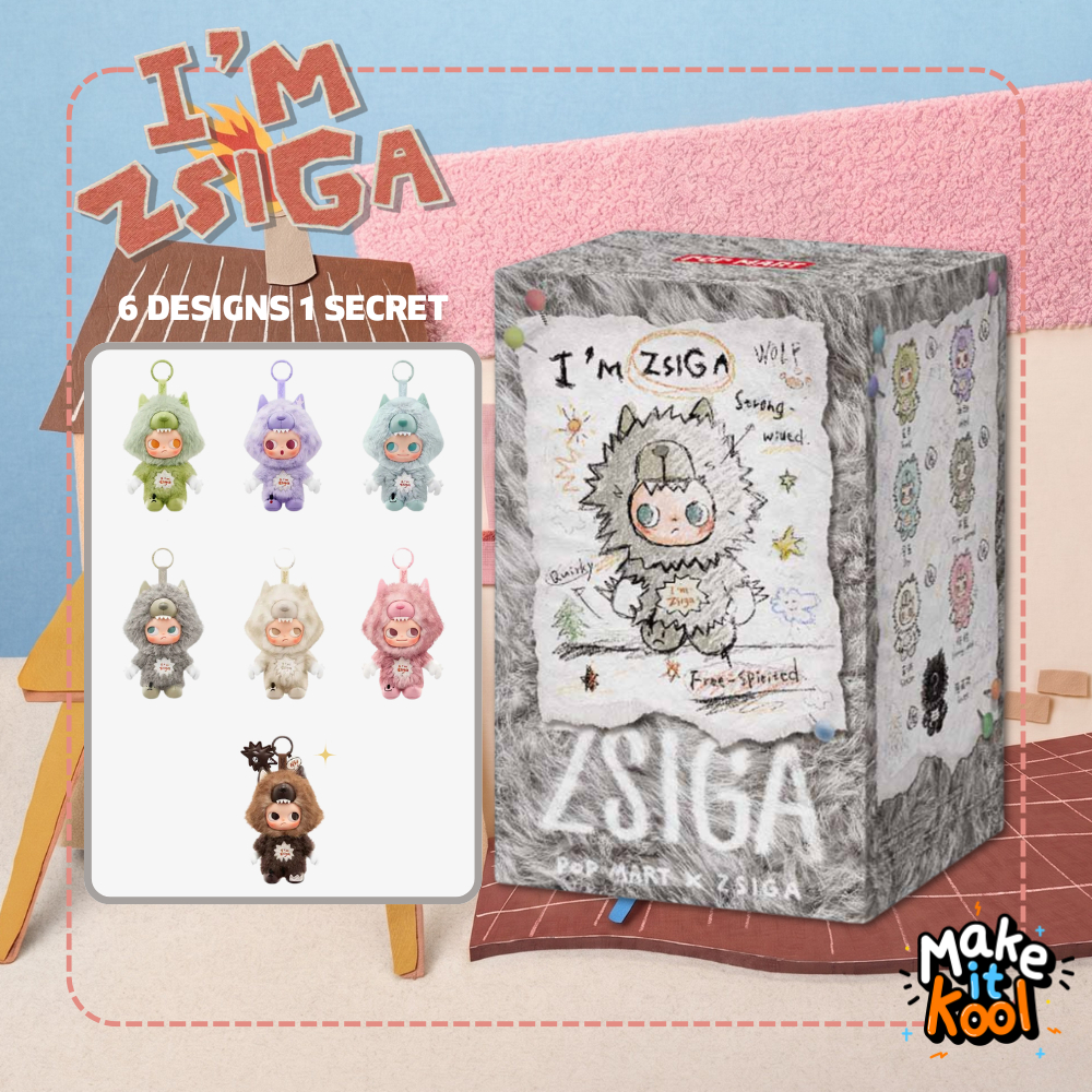 [พร้อมส่ง]-ZSIGA I'm Zsiga Series-Vinyl Plush Pendant ของแท้