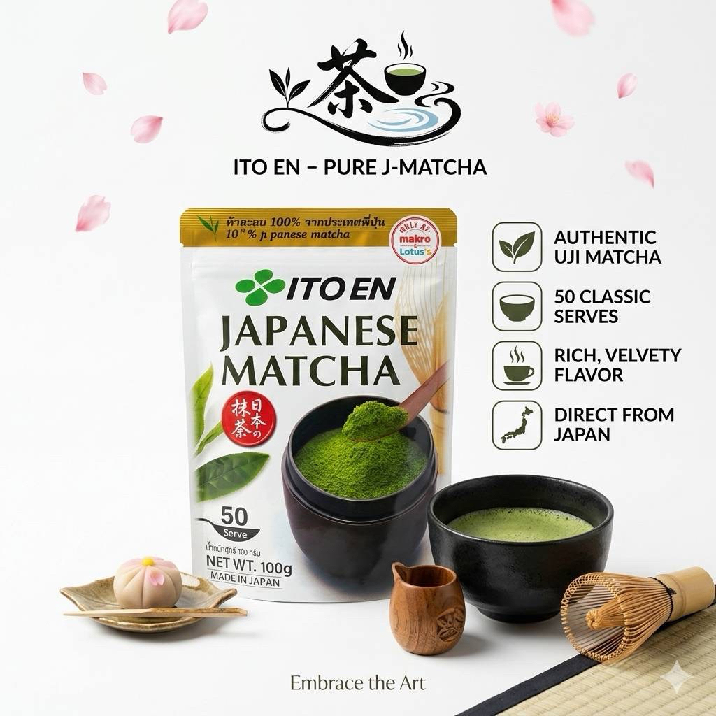 🇯🇵🎌ITOENอิโตเอ็น ชาเขียวมัทฉะ ชนิดผง 100 กรัม💚