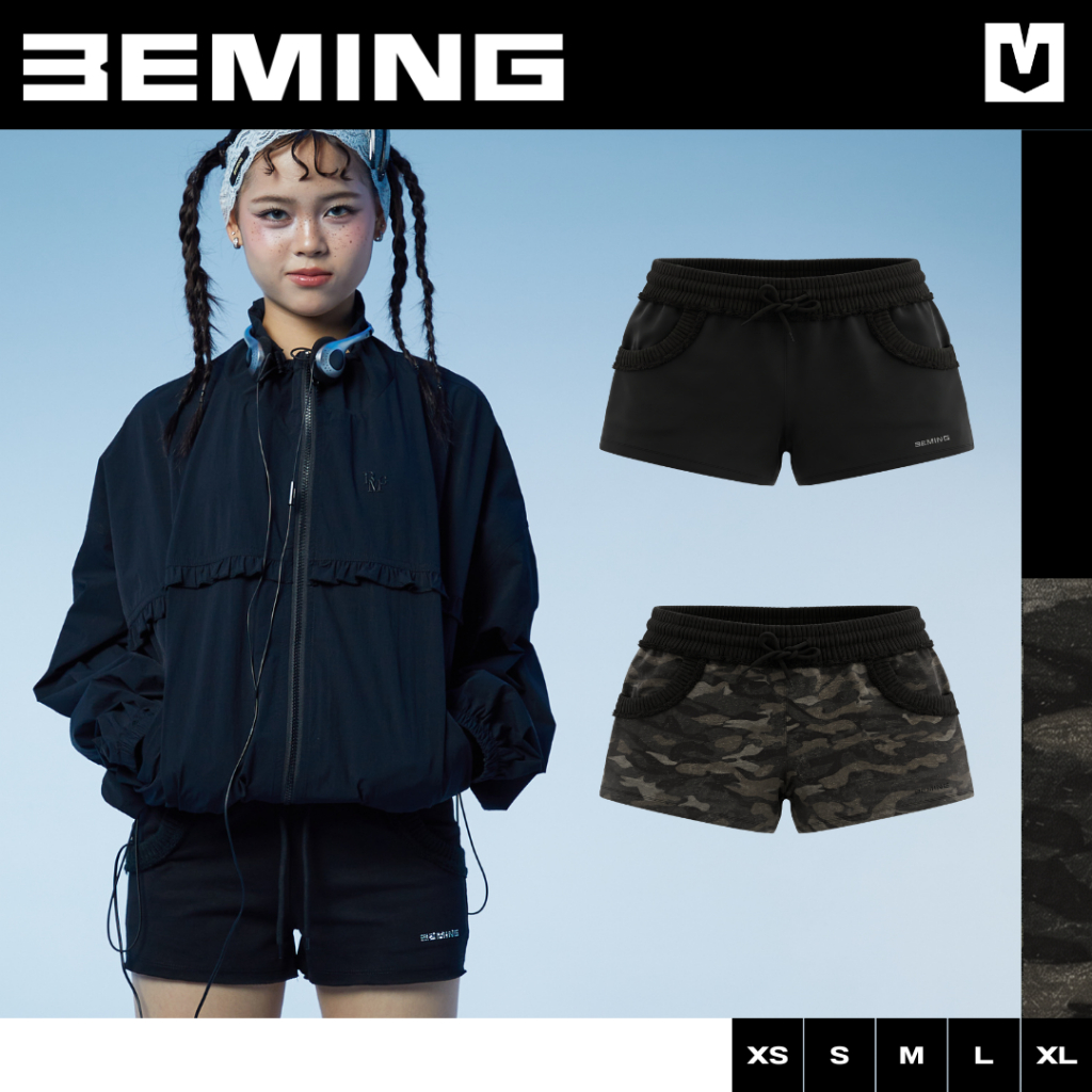 Bemingshorts056(XS-XL)-Koby Shorts - กางเกงขาสั้นทรง sporty girl ดีไซน์เอวยางยืด