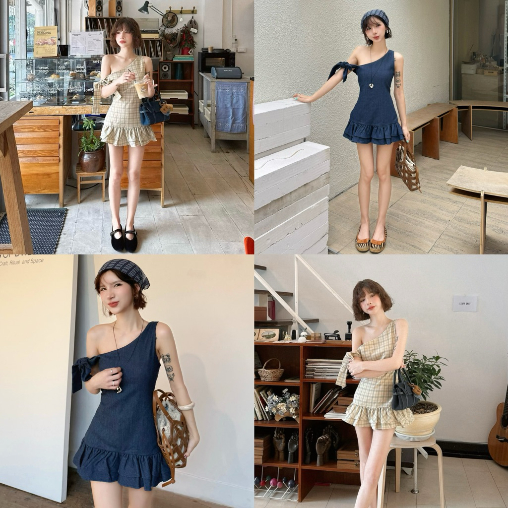 CHUWITHCHUU| PEKO PEKO MINI DRESS