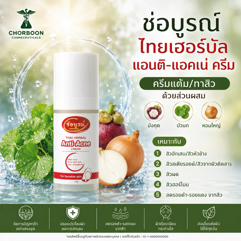 CHORBOON THAI HERBAL ANTI-ACNE CREAM