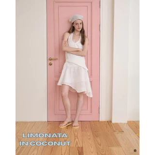 Blingtastic Limonata Skirt กระโปรงชายระบายเฉียง ผ้าพริ้ว มีซับในกระโปรง