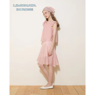 Blingtastic Limonata Skirt กระโปรงชายระบายเฉียง ผ้าพริ้ว มีซับในกระโปรง